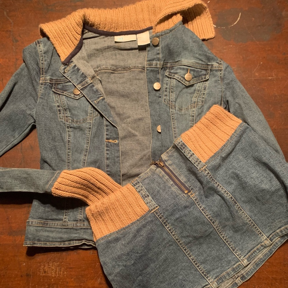 JLO skirt and jacket